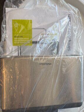 Simplehuman Slim Sink Caddy Stainless Steel Sponge Holder Organizer NEW
